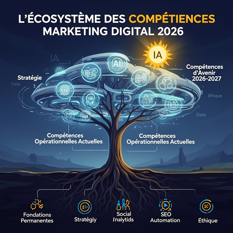 Infographie : formation digitale marketing
