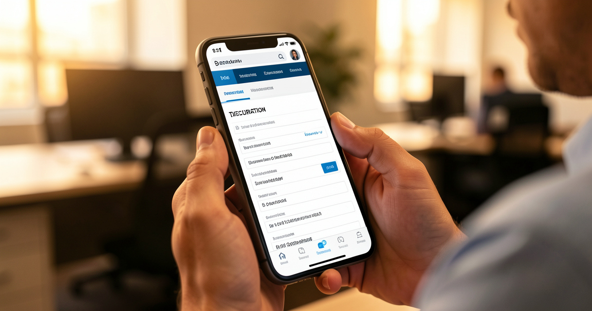 déclaration en ligne impôts sur mobile pour fraction imposable indemnité licenciement