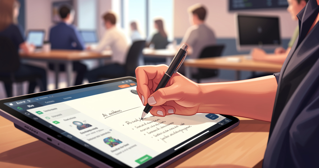 Prise de notes lors d'une formation à l'intelligence artificielle à Paris
