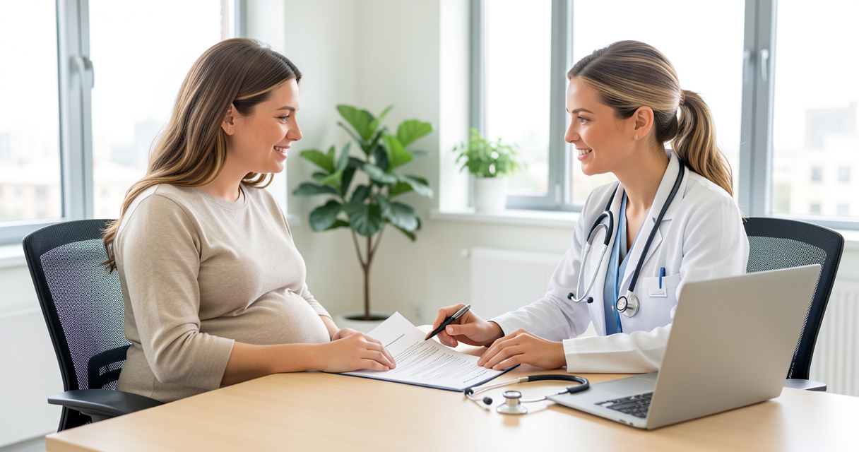 Consultation médicale pour un arrêt maladie lié à la grossesse avant le congé maternité
